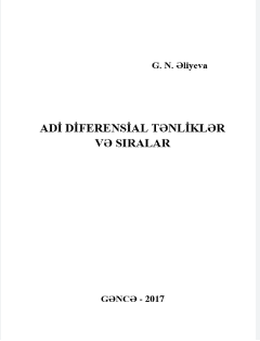 Adi diferensial tənliklər və sıralar